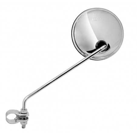 rearview mirror for 105mm round handlebars, chrome-plated and approved ce