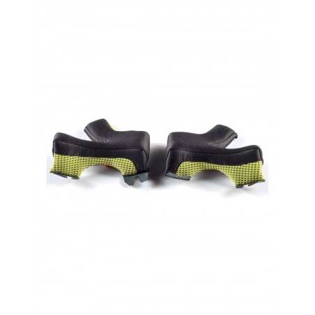 interior replacement motorcycle helmet cheek pads fibra/carbon
