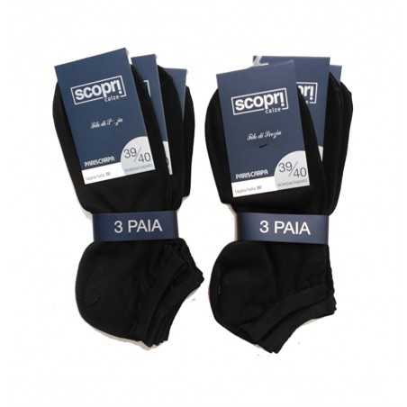 scopri melbourne pack of 6 invisible short cotton socks