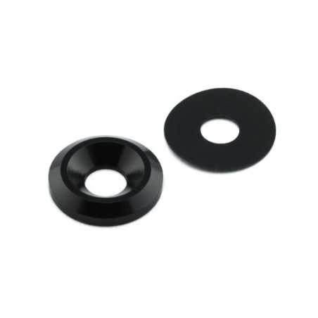 rondella in alluminio svasata nera m6 lwac6-19bk