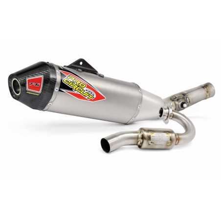 complete exhaust pipe with titanium silencer t-6 inox
