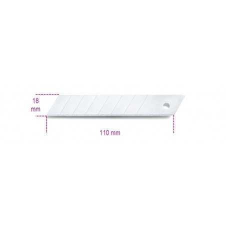 estuche de 10 cuchillas para cuter 18 mm 1771bm