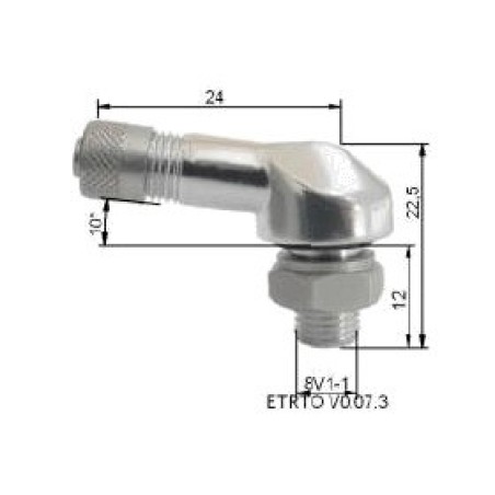 bolsa de 10 valvulas de neumatico de aluminio 8.5 mm
