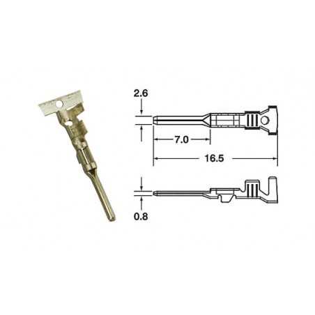 generični kabelski priključek samec 0.85 mm-1.25 mm