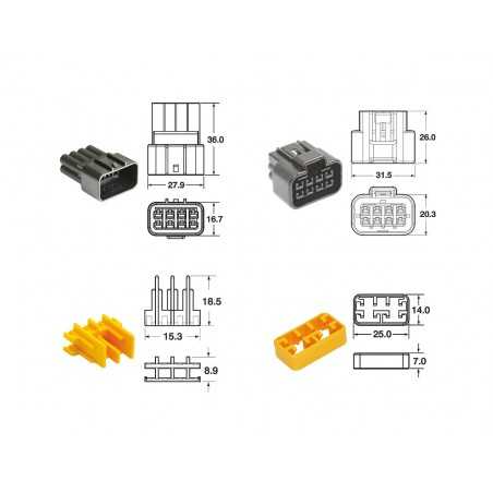 8-way connector set 090 frkw 5 u