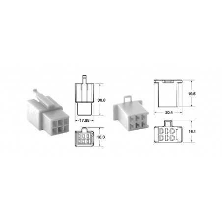 6-way connector set 110 ml 0.5mm-0.85mm 5 u
