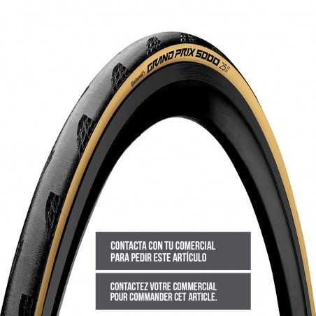 foldbart cykeldæk grand prix 5000 700x25 negro/crema
