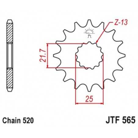 stalen sproket  565 14t