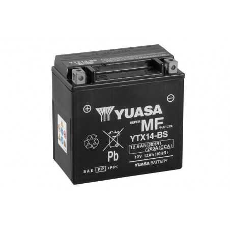 bateria de moto com eletrólito ytx14-bs combipack