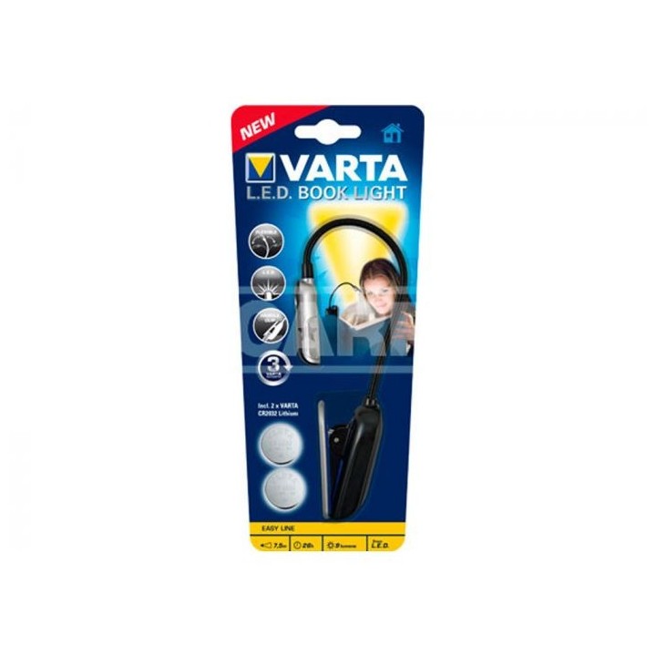 VARTA Reading flashlight batteries included LED 2CR2032 79014010