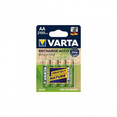 blister 4 polnilne baterije aa 2100mah recycled