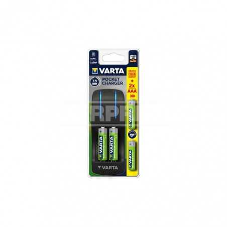 batterieladegerät mit batterien 4aa 2100 r2u + 2aaa 800mah r2u