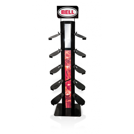 expositor para 10 capacetes  bell