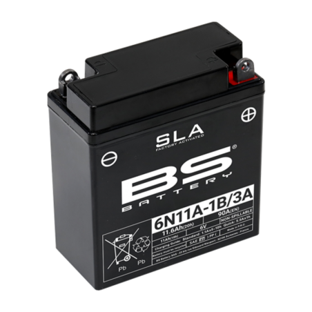 aktiveret batteri uden vedligeholdelse sla 6n11a 1b/3a