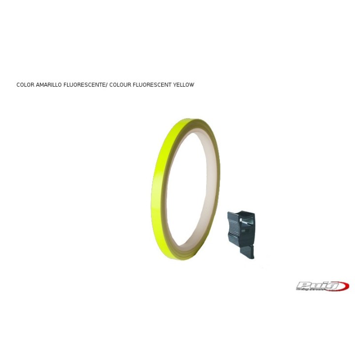 PUIG Rollo de tiras fluorescentes para llantas moto 4542