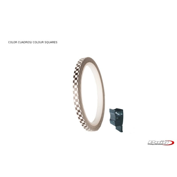 PUIG Rollo de tiras fluorescentes para llantas moto 4542