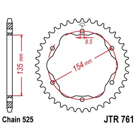 takaratas 761 steel 38 dientes