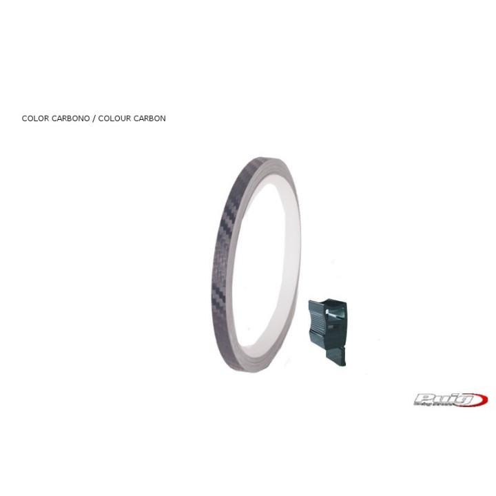 PUIG Rollo de tiras fluorescentes para llantas moto 4542
