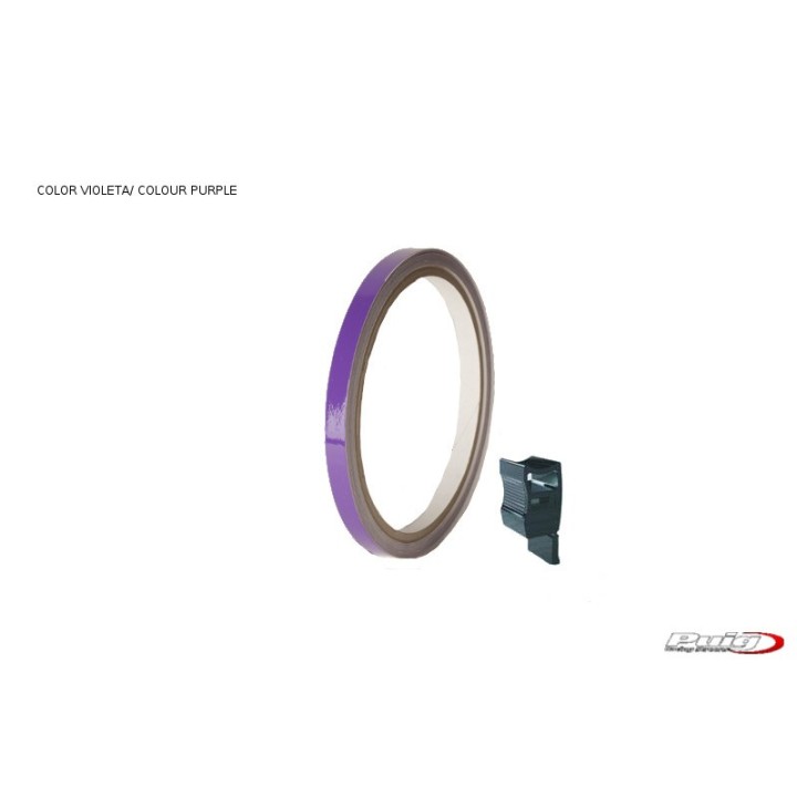 PUIG Rollo de tiras fluorescentes para llantas moto 4542