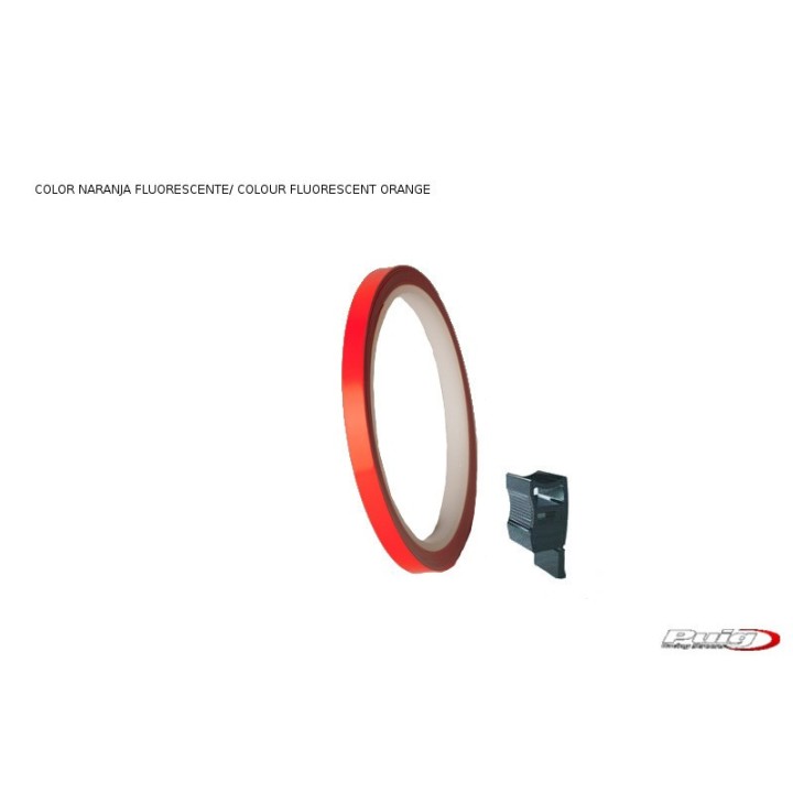 PUIG Rollo de tiras fluorescentes para llantas moto 4542
