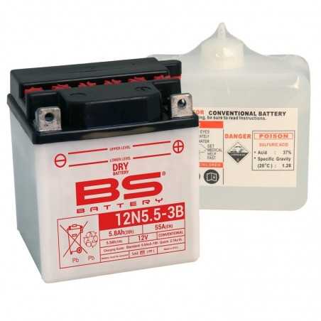 konventionelt batteri + syrepakke 12n5.5a 3b