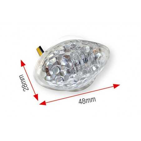 indicatori direzionali universali omologati basic led 28x48 mm