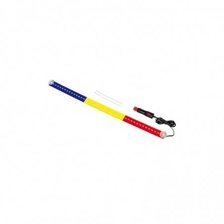 rampe lumineuse drapeau roumain pour camion 42 led 24v