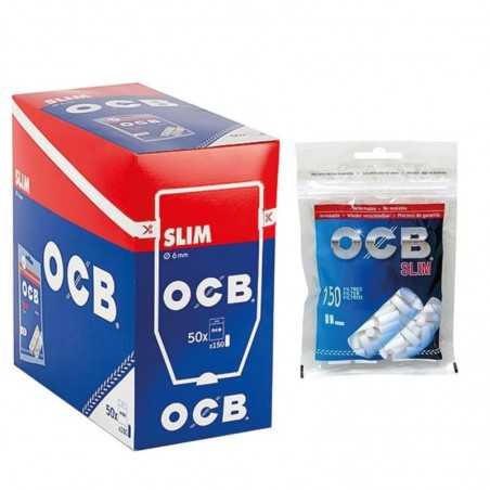 påse 150 filter för rökning  ocb 6 mm slim