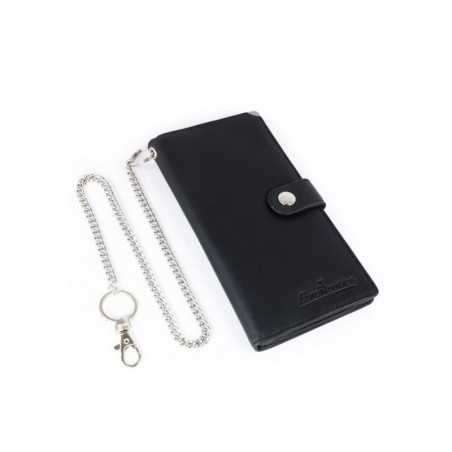 long wallet with chain