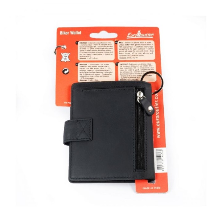 EUROROUTIER Short wallet with chain 07063VAR