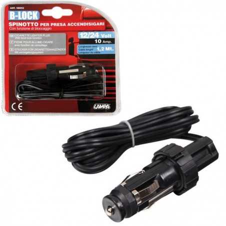 tomada de isqueiro b-lock de 120 cm, 10 a e 12/24v