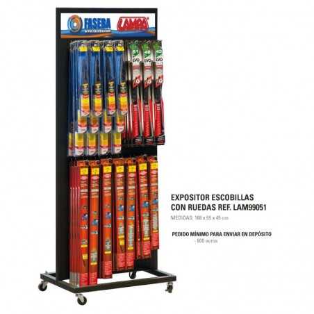LAMPA Expositor con ruedas para limpiaparabrisas 168X65X45 CM LAM99051