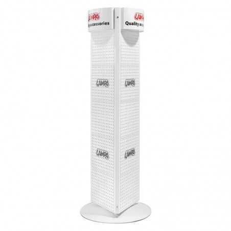 draaibaar display met haken 172 cm - driezijdig en compact