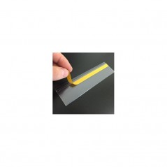 FASEBA Porta etiquetas autoadhesivas transparentes para estantería expositor PVC 40X1000 MM 05120