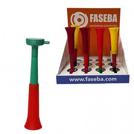 drapeau de cornet réglable vuvuzela du portugal  (12u)