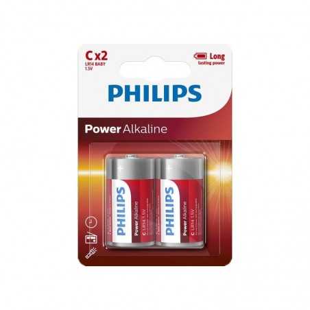 buborékcsomagolás 2 alkáli elem  philips lr14
