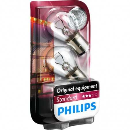 blister 2 lámparas bombillas  p21/5w standard philips 24v 21w nay15d
