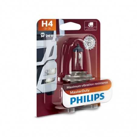 lamp, light bulb  h4 masterduty philips 24v 75/70w p43t-38