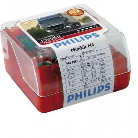 lâmpada bulbo  minikit h4 masterduty philips 24v