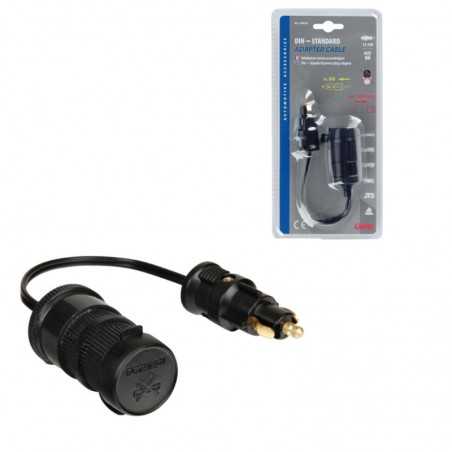 adapter vtičnice vžigalnika s podaljškom standard+din 12/24v 8a lampa