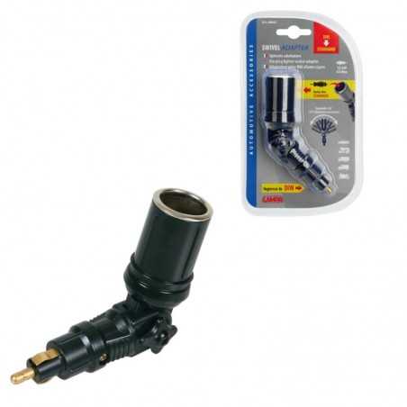 cigarette plug to socket adapter standard din 12/24v 8a - lampa