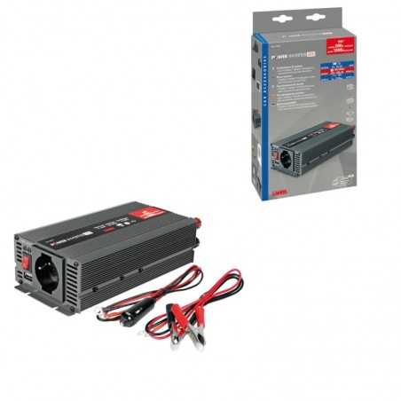 transformator 12v til 220v med usb-port på 5v 500w