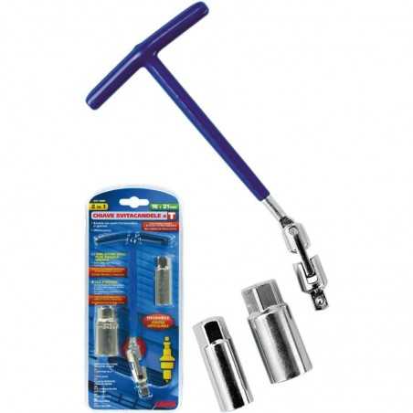 clé à bougie 16+21 mm avec douilles interchangeables