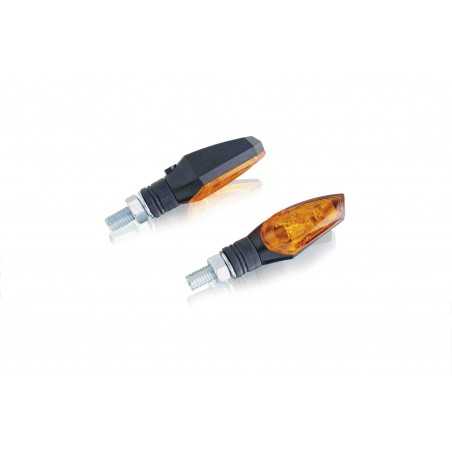 approved universal blinkers for motorcycles eye in black