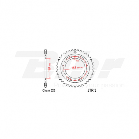 takaratas 3 zinc con 47 dientes