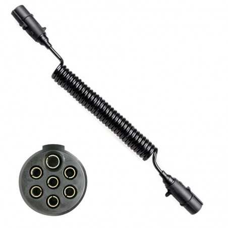 cable elèctric de poliuretà amb endoll de remolc de 7 pols. type n 4.5 m