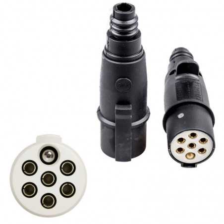 adapter til elektrisk trailerstik type s 24v