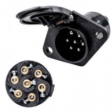 conector elétrico do reboque com parafusos type n 24v