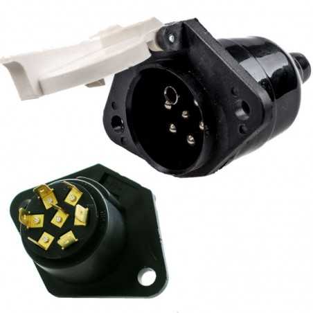 conector ștecăr electric remorcă cu terminale  type s 24v