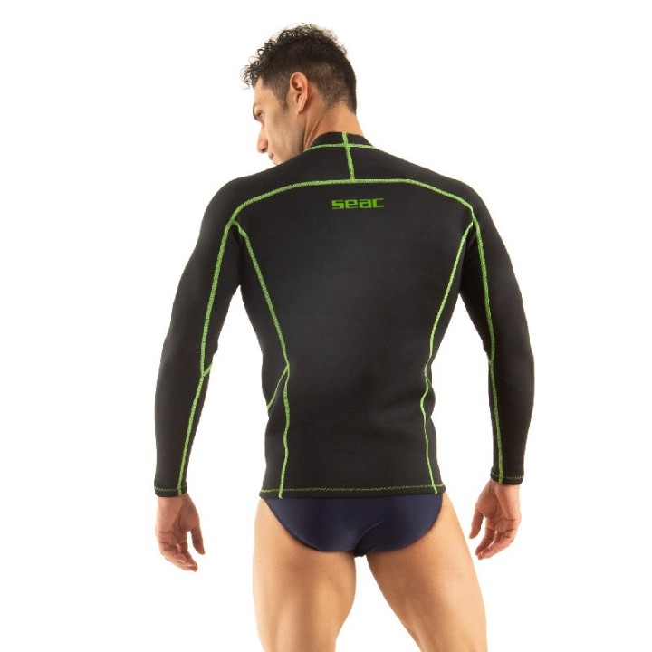 SEAC SUB Camiseta Térmica Hombre de Neopreno Manga Larga FIT 2 MM - Ideal para Deportes Acuáticos 0110010VAR